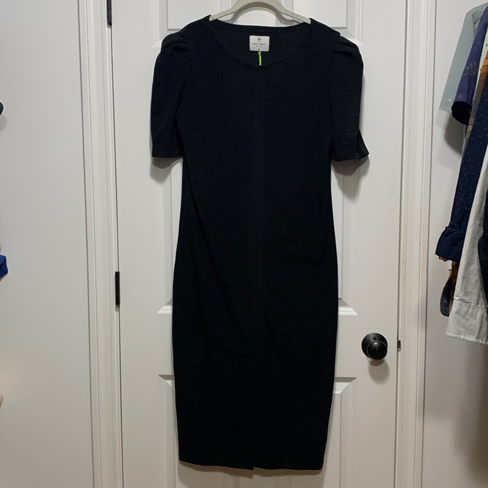 Dudley Stephens - Duncan Dress - fleece in black size L